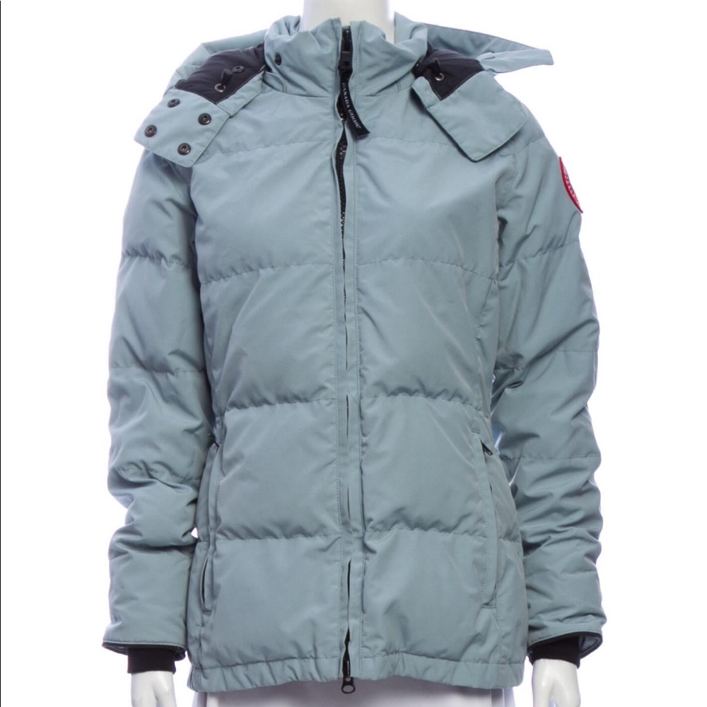 canada goose chelsea Stormy Blue NO FUR Parka Coat Jacket Medium